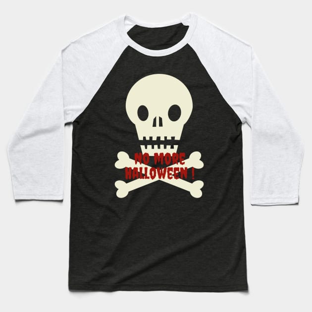 Skull scary Baseball T-Shirt by DesignforMe